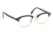 American Optical vintage メガネ 推定1950年代〜1960年代 Malcolm-X SIRMONT BR-YG 46-22 #8807