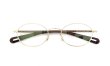YUICHI TOYAMA. メガネ通販 Nagy U-176 COL2 White Gold / Dark Brown