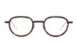 Lunetterie Generale メガネ通販 PANACHE col.Black and Palladium & Medium Tortoise Inlay