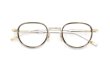 Lunetterie Generale メガネ通販 PANACHE col.Palladium & 16K Gold & Olive Inlay