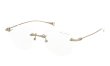 DITA Lancier ディータランシアー 縁無しメガネ通販 LSA-130 DLX130-A-01 Gold Sand 斜め正面
