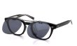 EYEVAN Webb専用 クリップオンサングラス DG ダークグレー 濃度:88.1% 一段階跳ね上げた状態