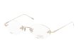 EYEVAN7285 縁無しメガネ 1196-1 (48) C.902 WHITE GOLD 斜め正面