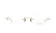EYEVAN7285 縁無しメガネ 1196-1 (48) C.902 WHITE GOLD 正面