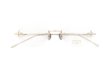 EYEVAN7285 縁無しメガネ 1196-1 (48) C.902 WHITE GOLD 折りたたみ正面