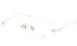 EYEVAN7285 縁無しメガネ 1196-2 (54) C.902 WHITE GOLD 斜め正面