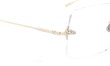 EYEVAN7285 縁無しメガネ 1196-2 (54) C.902 WHITE GOLD ヒンジ表側ディテール