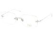 EYEVAN7285 縁無しメガネ 1196-2 (54) C.800 SILVER 斜め正面
