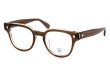 JULIUS TART OPTICAL メガネ通販 BRYAN-48-22 col.BROWN CRYSTAL II 斜め正面