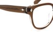 JULIUS TART OPTICAL メガネ通販 BRYAN-48-22 col.BROWN CRYSTAL II ヒンジ表側ディテール