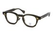 JULIUS TART OPTICAL [CHINATOWN SPECIAL ORDER] メガネ AR-46-24 NYC Gold col.Olive Green Sasa/Gold 斜め正面