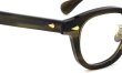 JULIUS TART OPTICAL [CHINATOWN SPECIAL ORDER] メガネ AR-46-24 NYC Gold col.Olive Green Sasa/Gold ヒンジ表側ディテール