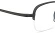 KameManNen メガネ通販 KMN-9932 MBK 48size フロントとテンプルのディテール