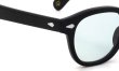MOSCOT 紫外線調光サングラス LEMTOSH  46size(M) col.BLACK BLUE+ ヒンジ表側ディテール