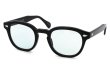 MOSCOT 紫外線調光サングラス LEMTOSH 49size(M) col.BLACK BLUE+ 斜め正面
