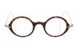Oliver Goldsmith 100th Anniversary 限定復刻メガネ PORTSMOUTH col.Dark Tortoiseshell 正面 ラウンドシェイプとキーブリッジ