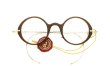 Oliver Goldsmith 100th Anniversary 限定復刻メガネ PORTSMOUTH col.Whiskey 折りたたみ時の正面