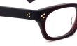 Oliver Goldsmith メガネ VICE CONSUL-S col.Red Coat ヒンジ表側ディテール