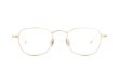 PETER AND MAY 伊達メガネ TT23 ARC col.G GOLD 正面