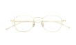 PETER AND MAY 伊達メガネ TT23 ARC col.G GOLD 折りたたみ正面