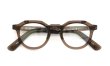 YELLOWS PLUS 跳ね上げ単式メガネ JAKE C534 burnt umber/silver