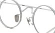 YOSHINORI AOYAMA メガネ+クリップオンサングラスセット YA-004 col.02 Silver ブリッジ＆パッ詳細