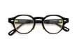 YUICHI TOYAMA. メガネ U-129RS DFW COL.07 Black/Gold 折りたたみ正面