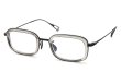 YUICHI TOYAMA メガネ通販 U-182 V.Lou col.03 Susu /Clear gray 斜め正面