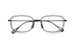 YUICHI TOYAMA メガネ通販 U-182 V.Lou col.03 Susu /Clear gray 折りたたみ正面