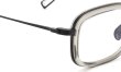 YUICHI TOYAMA メガネ通販 U-182 V.Lou col.03 Susu /Clear gray フロントとテンプルのヒンジディテール