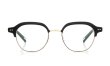 YUICHI TOYAMA メガネ通販 U-184 DUD col.01 Black /White gold + Semi matt black 正面