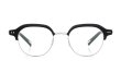 YUICHI TOYAMA メガネ通販 U-184 DUD col.02 Black /Silver 正面