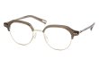 YUICHI TOYAMA メガネ通販 U-184 DUD col.03 Clear brown /Omomuki 斜め正面