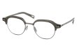 YUICHI TOYAMA メガネ通販 U-184 DUD col.04 Olive drab /Metal gray 斜め正面