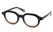 YUICHI TOYAMA メガネ通販 U-185 BRS col.04 Fade Brown /Gold 斜め正面