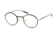 YUICHI TOYAMA メガネ通販 U-186 Lemer col.04 Matt black / White gold 斜め正面