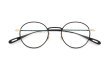 YUICHI TOYAMA メガネ通販 U-186 Lemer col.04 Matt black / White gold 折りたたみ正面
