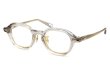 YUICHITOYAMA:5 メガネ通販 BEACON col.4 Clear gray / Gold
