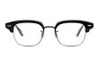 YUICHITOYAMA:5 メガネ通販 FORT GREENE Col.02 Black / Matt black + White gold