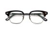 YUICHITOYAMA:5 メガネ通販 FORT GREENE Col.02 Black / Matt black + White gold
