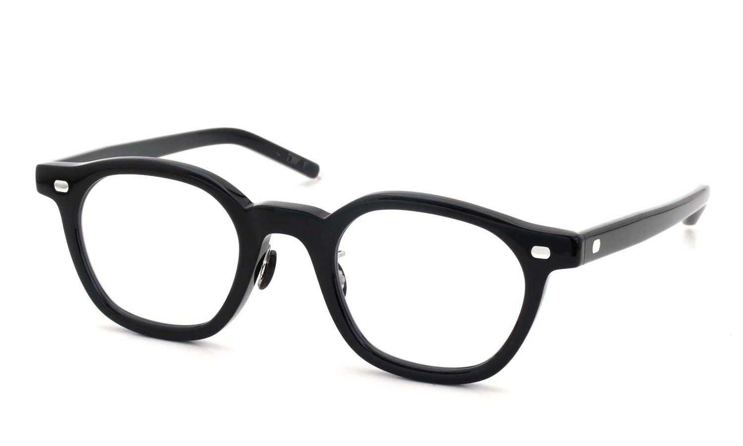 10eyevan 2026AW新作 セルロイドメガネ no.2 III FR (47) c.1002S Black/Silver