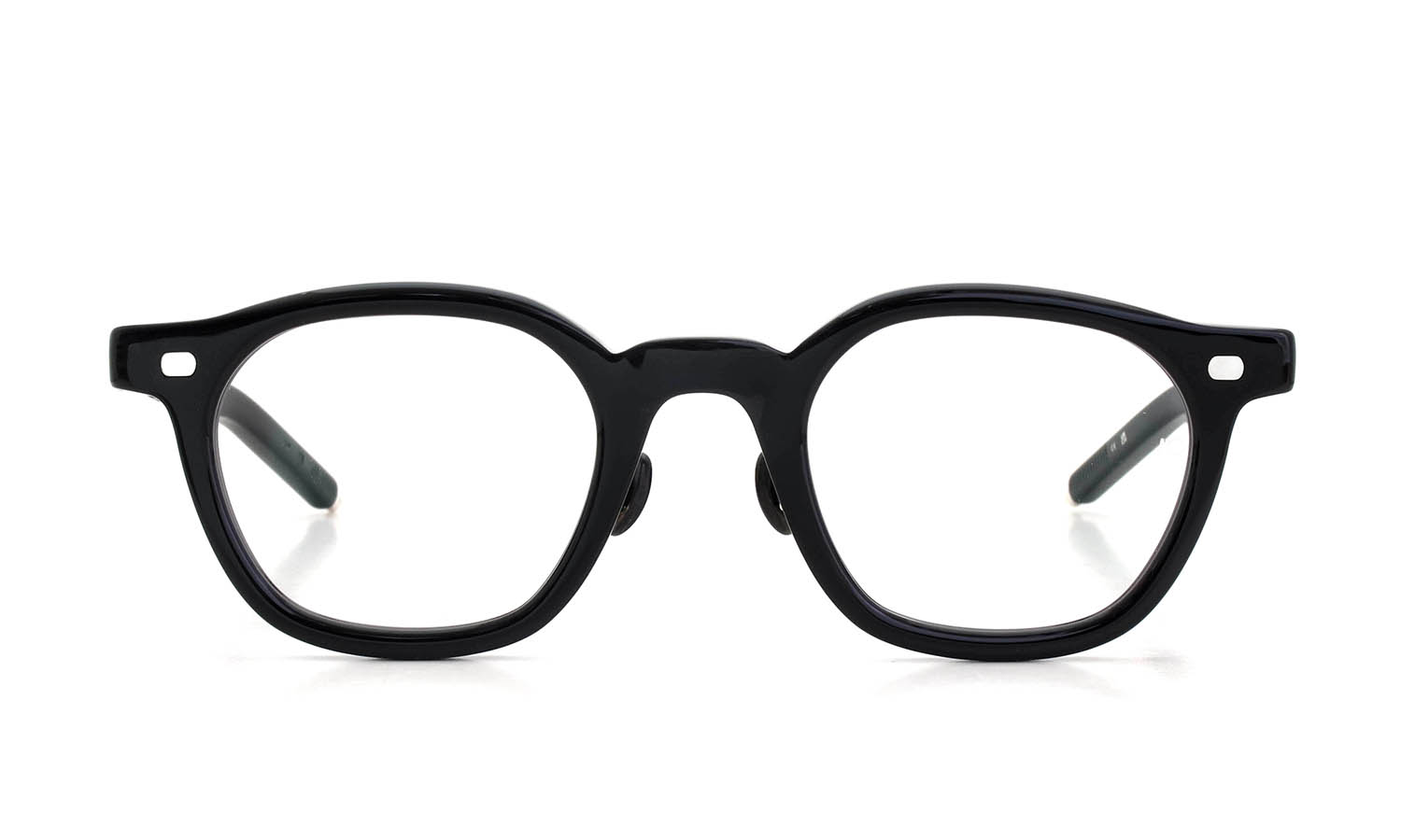 10eyevan 2026AW新作 セルロイドメガネ no.2 III FR (47) c.1002S Black/Silver