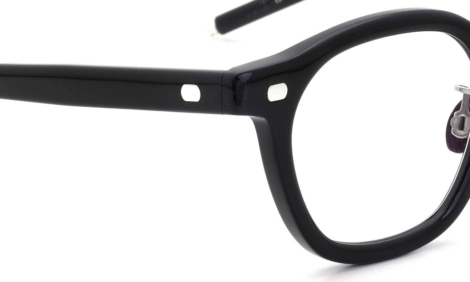 10eyevan 2026AW新作 セルロイドメガネ no.2 III FR (47) c.1002S Black/Silver