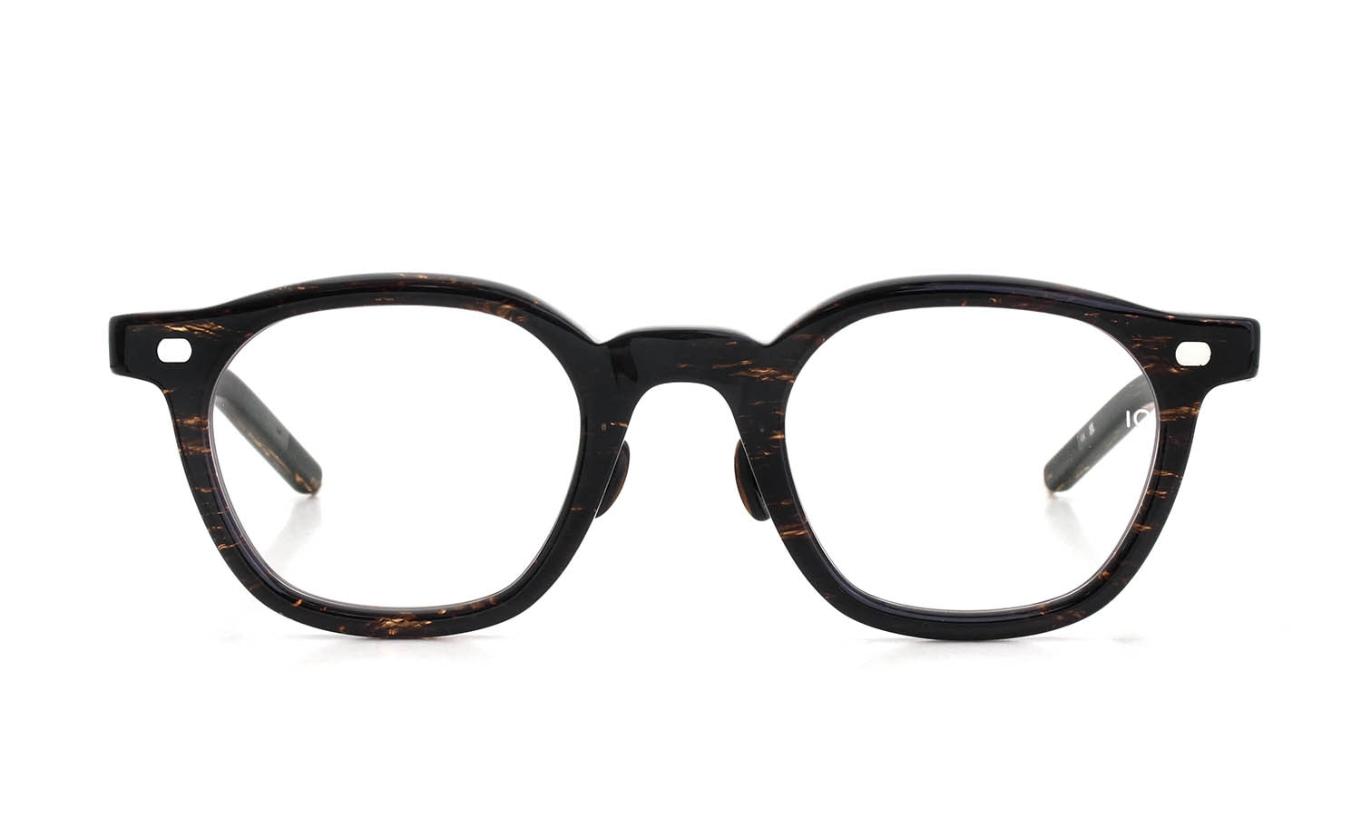 10eyevan 2026AW新作 セルロイドメガネ no.2 III FR (47) c.1046S Dark Brown Leaf