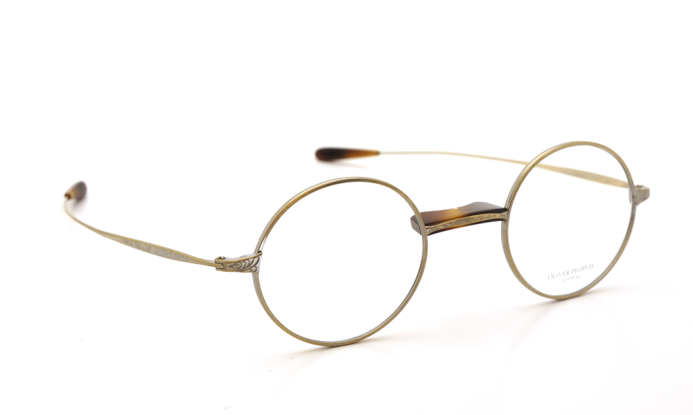 OLIVER PEOPLES ゴールド系フレーム 丸メガネOLIVERPEOPLES