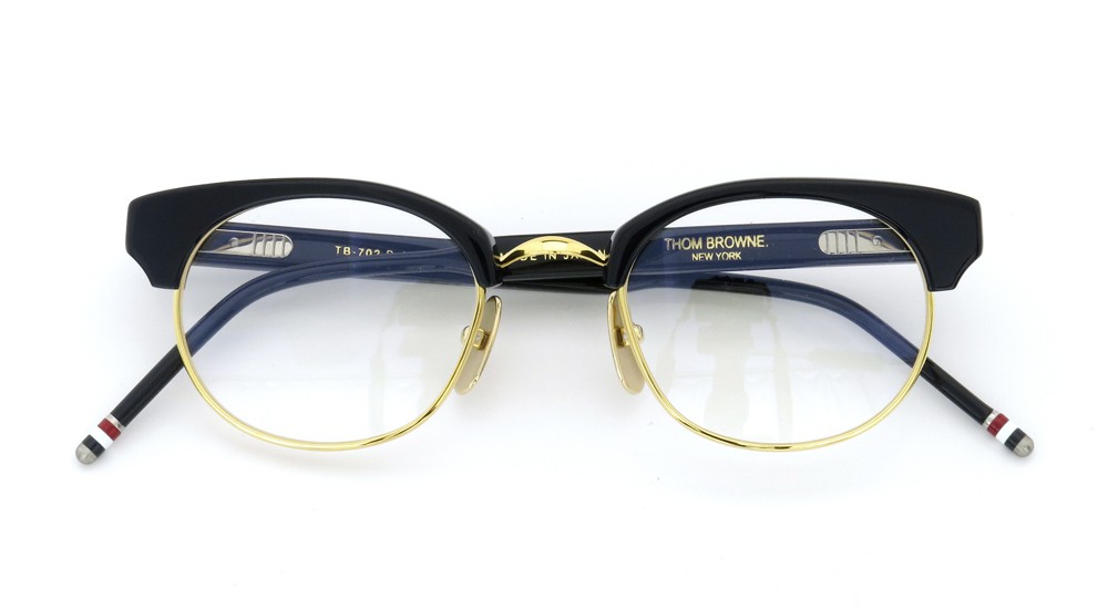 THOM BROWNE トムブラウンTB702-A BLK-GLD