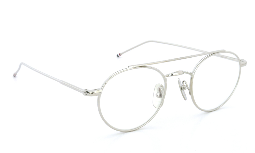 THOM BROWNE.  NEW YORK（トムブラウンニューヨーク）メガネ TB-101A SHINY SILVER 49size　1