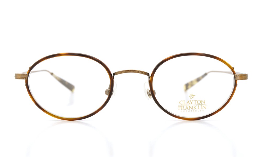 2個以上購入で送料無料 CLAYTON FRANKLIN CF-559 BR ブラウン×ゴールド