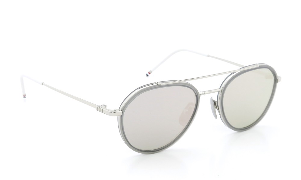 THOM BROWNE.  NEW YORK（トムブラウンニューヨーク）サングラス TB-801-C SLV-GRY-51size  シルバーミラーダークグレーレンズ  1