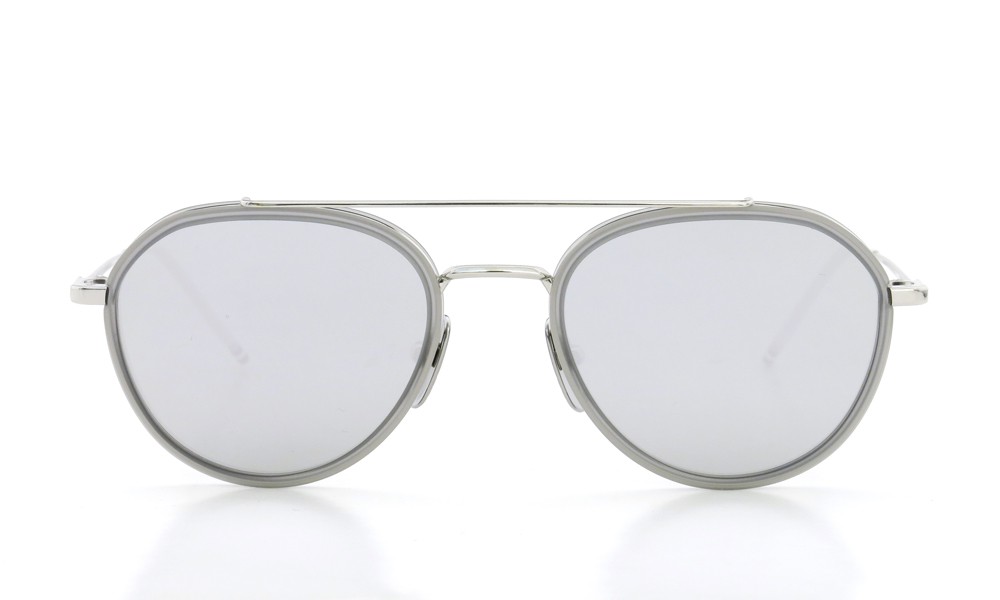 THOM BROWNE.  NEW YORK（トムブラウンニューヨーク）サングラス TB-801-C SLV-GRY-51size  シルバーミラーダークグレーレンズ  2